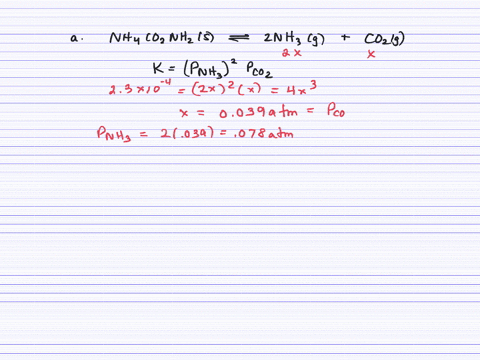 solid-ammonium-carbamate-mathrmnh_4-mathrmco_2-mathrmnh_2-decomposes-at-25circ-mathrmc-to-ammonia-an