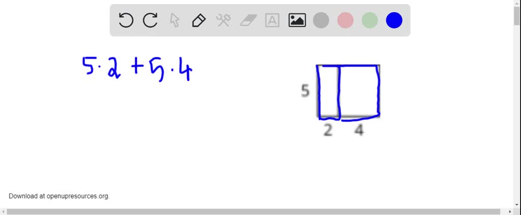 Select all the expressions that represent the area of the large, outer ...
