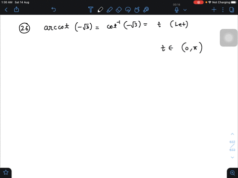 find-the-exact-value-operatornamearccot-sqrt3
