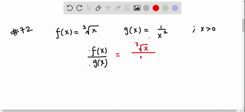 let-fxsqrt3x-and-gxfrac1x2-calculate-the-following-functions-take-x-0-fracfxgx
