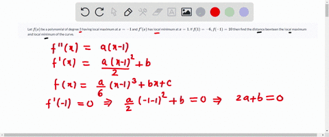let-fx-be-a-polynomial-of-degree-3-having-local-maximum-at-x-1-and-fprimex-has-local-minimum-at-x1-i