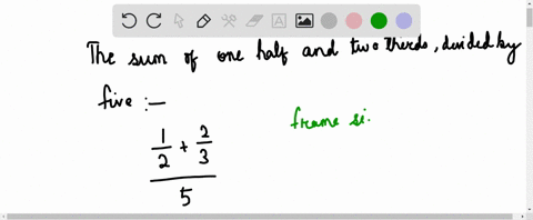 write-the-english-phrases-as-algebraic-expressions-then-simplify-the-expressions-the-sum-of-one-half
