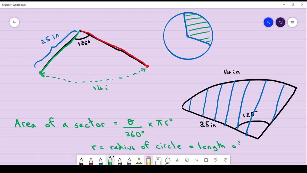 SOLVED:A car's rear windshield wiper rotates 125^∘ . The total length ...