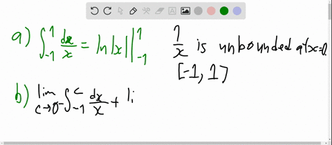 a-what-is-wrong-with-this-calculation-int_-11-fracd-xxleftln-xright_-1-1ln-1-ln-10-b-evaluate-int_-1