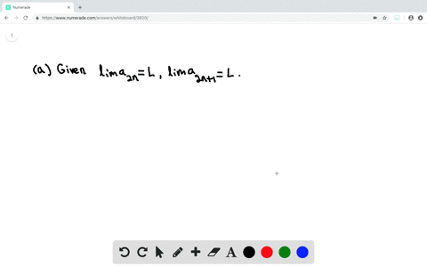 a-show-that-if-lim_n-to-infty-a_2n-l-and-lim_n-toinfty-a_2n-1-l-then-a_n-is-convergent-and-lim_n-to-