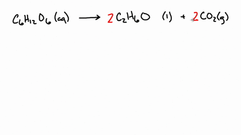 chemistry-of-fermentation-yeast-converts-glucose-leftmathrmc_6-mathrmh_12-mathrmo_6right-in-aqueous-