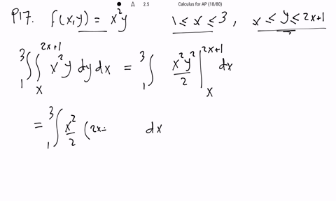 compute-the-double-integral-of-fx-y-over-the-domain-mathcald-indicated-fx-yx2-y-quad-1-leq-x-leq-3-q