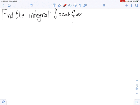 find-the-indefinite-integral-int-x-operatornamecsch2-fracx22-d-x