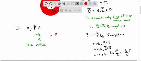 a-thick-spherical-shell-inner-radius-a-outer-radius-b-is-made-of-dielectric-material-with-a-frozen-i