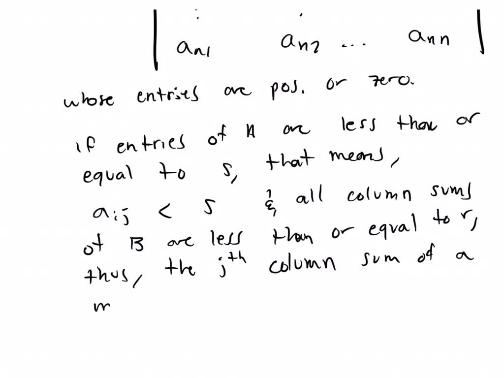 SOLVED:For a boolean matrix M and an integer k ≥1, let tk(M) denote the ...