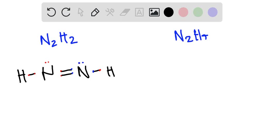 SOLVED:Write the Lewis structures of HNNH and H2 NNH2. Predict which ...