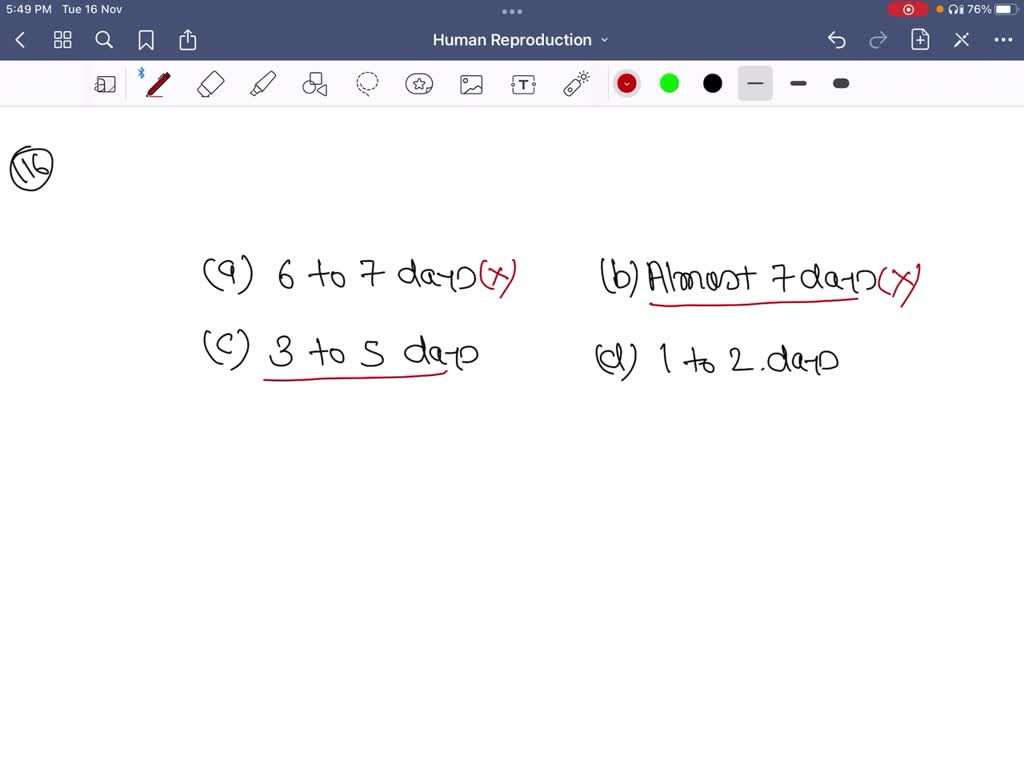 SOLVED 1 Considerando Un Ciclo Menstrual Regular De 32 D as C mo Se 