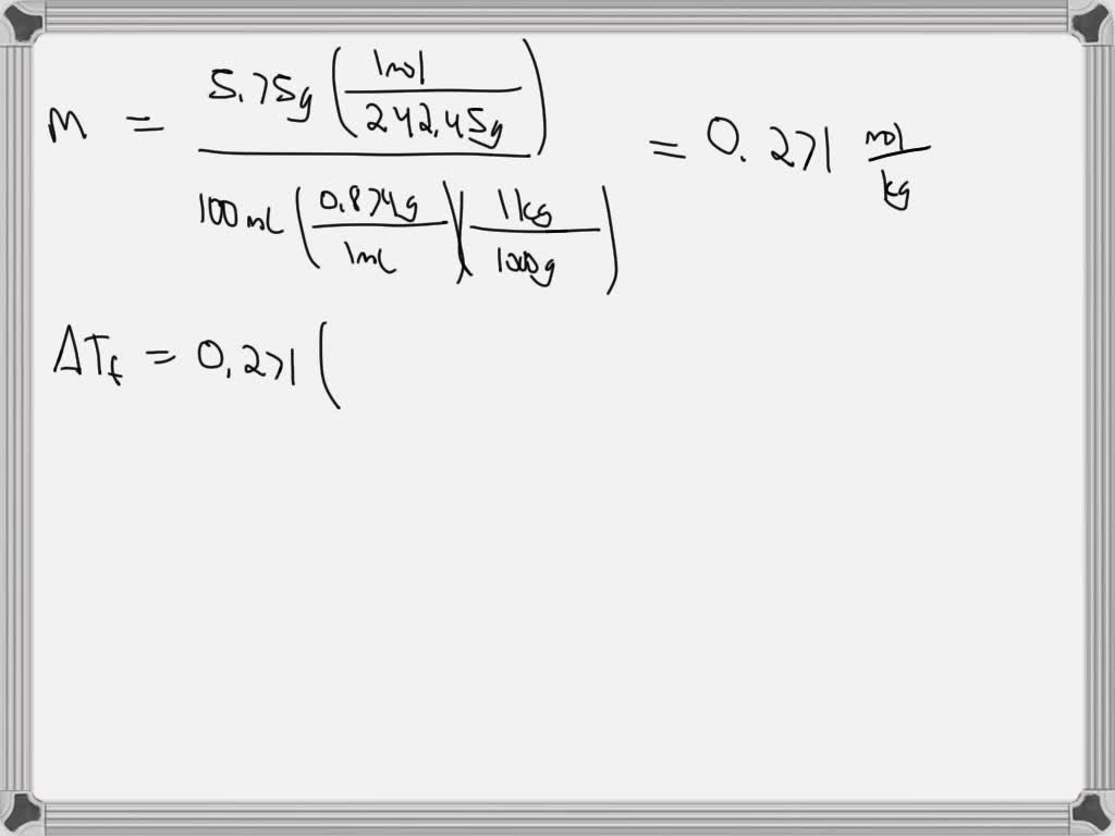 SOLVEDWhat are (a) the boiling point and (b) the freezing point of a