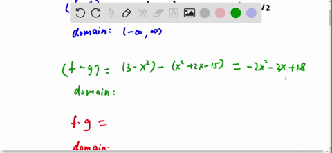 find-fg-f-g-fg-and-fracf8-determine-the-domain-for-each-function-fx3-x2-gxx22-x-15