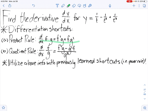 find-the-derivative-of-each-function-stfrac1t-frac1t2frac1t3