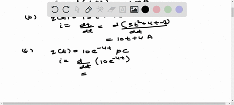 Find the current flowing through an element if the charge flow is given ...