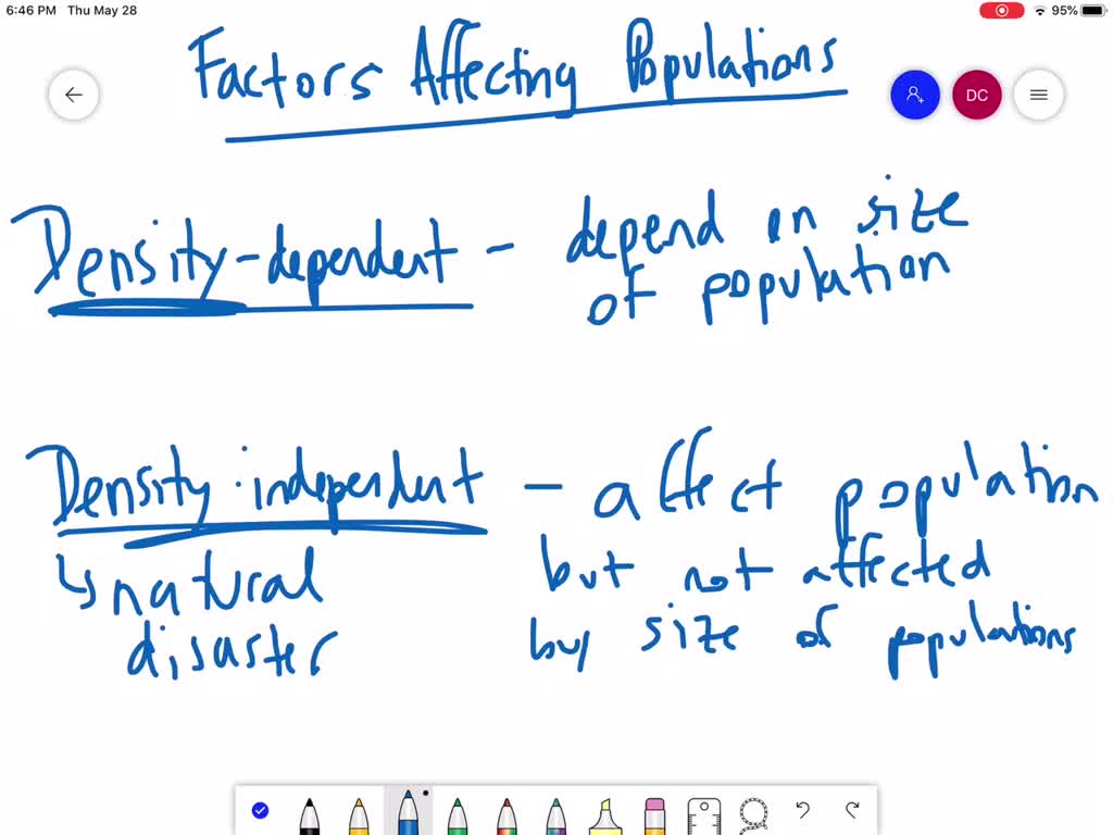 density dependent factors