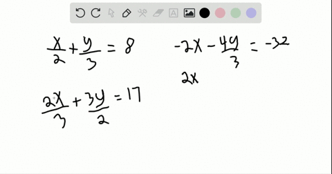 solve-each-system-by-elimination-beginalignedfracx2fracy38frac2-x3frac3-y217endaligned