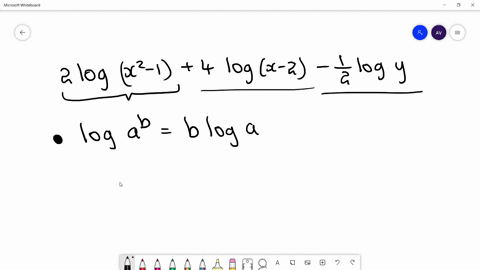 refer-to-examples-5-and-6-write-the-expression-as-a-logarithm-of-a-single-expression-2-log-leftx2-1r