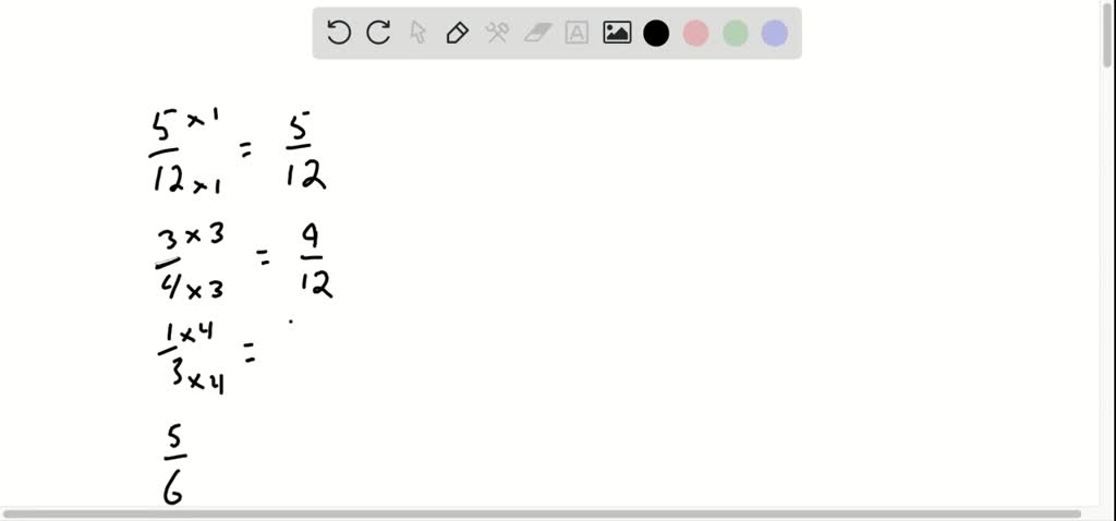 SOLVED:Arrange the following fractions in order from largest to the ...