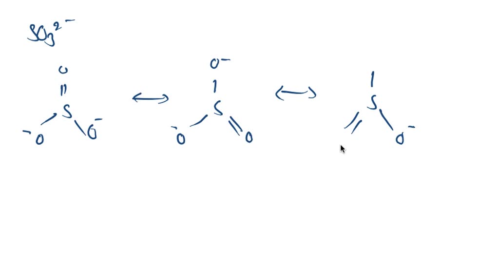 Solvedin Both The Sulfate So4 2 And Sulfite So3 2 Anions The S O Bond Lengths Are All 2224