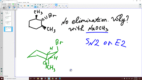 only-a-substitution-product-is-obtained-when-the-following-compound-is-treated-with-sodium-methoxide