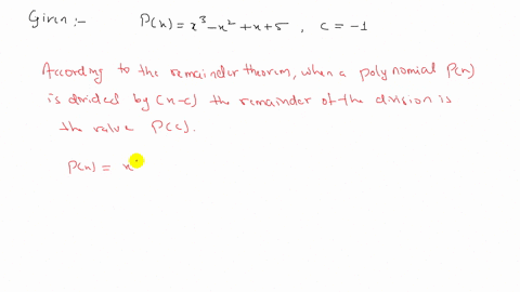 use-synthetic-division-and-the-remainder-theorem-to-evaluate-pc-pxx3-x2x5-quad-c-1-5
