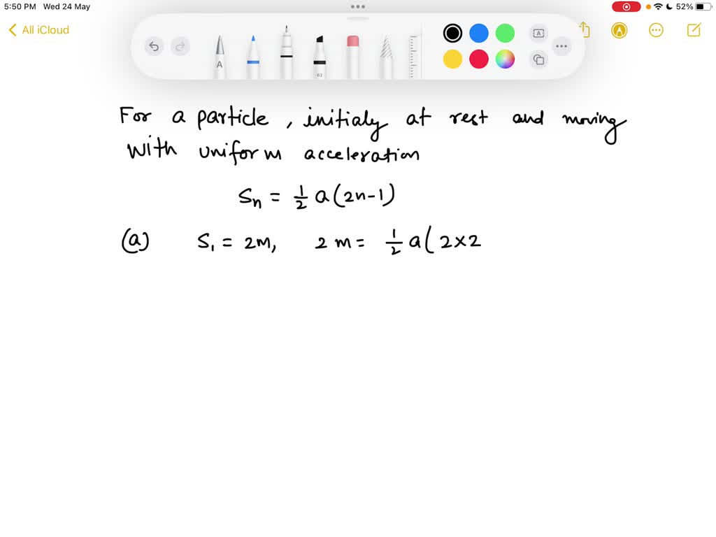 SOLVEDStarting from rest, a boulder rolls down a hill with constant