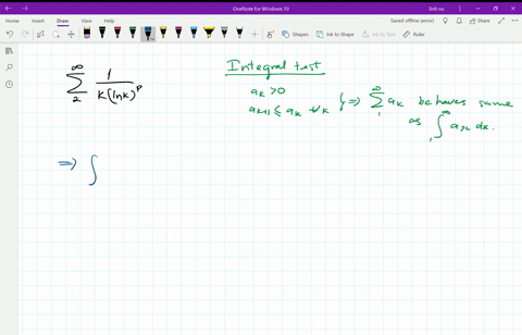use-the-integral-test-to-investigate-the-relationship-between-the-value-of-p-and-the-convergence-of-