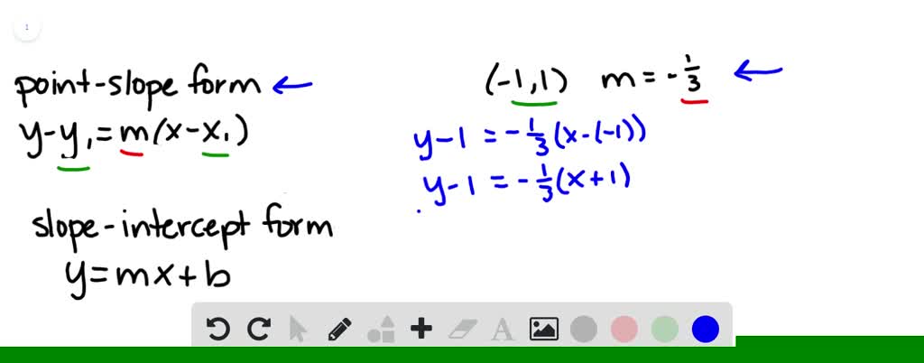 Write the point-slope form of the equation of the…