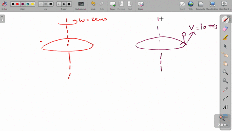 a-circular-platform-is-mounted-on-a-vertical-frictionless-axle-its-radius-is-r2-m-and-its-moment-of-