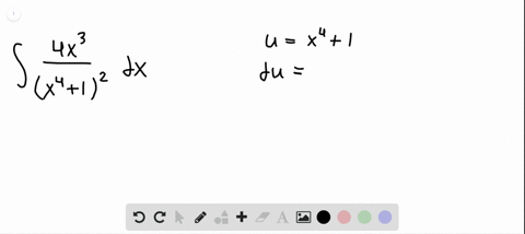 make-the-given-substitutions-to-evaluate-the-indefinite-integrals-int-frac4-x3leftx41right2-d-x-quad