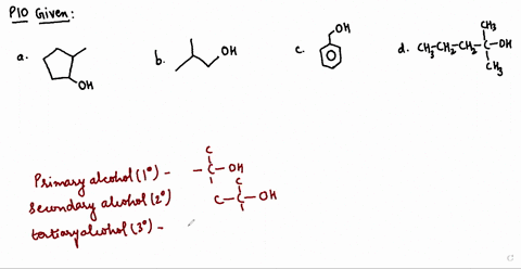 SOLVED:Classify each of the following alcohols as primary (1^∘ ...