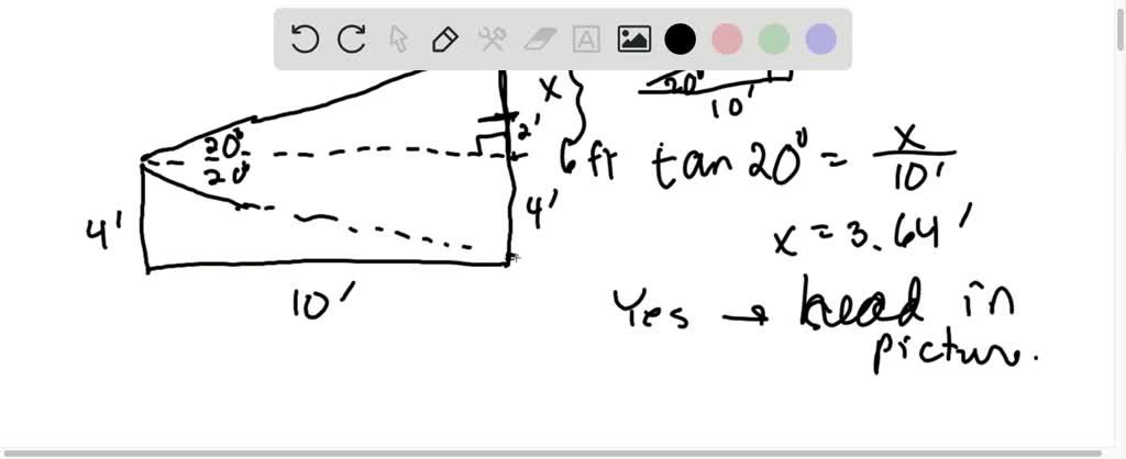 Solved:a Camera Is Mounted On A Tripod 4 Feet High At A Distance Of 10 Feet From George, Who Is 6 Feet Tall. See The Illustration. If The Camera Lens Has Angles