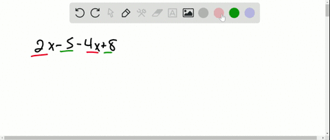 simplify-expression-2-x-5-4-x8