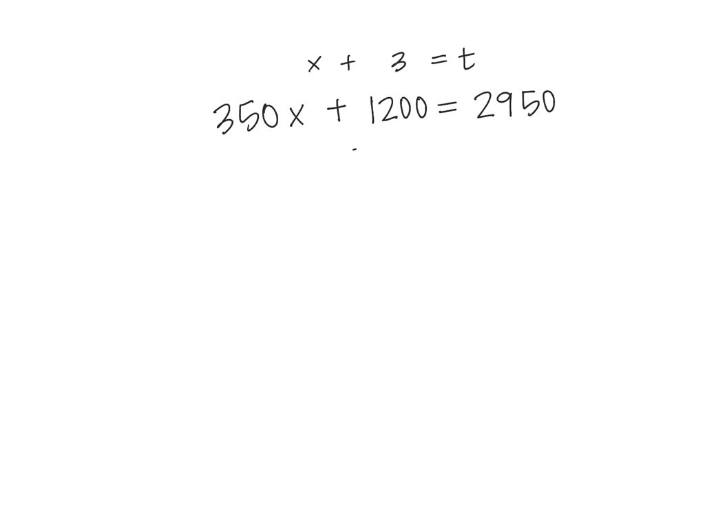 SOLVED Set Up An Algebraic Equation And Then Solve A Commercial