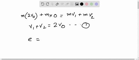 a-ball-of-mass-m-moving-with-a-speed-2-v_0-collides-head-on-with-an-identical-ball-at-rest-if-e-is-t