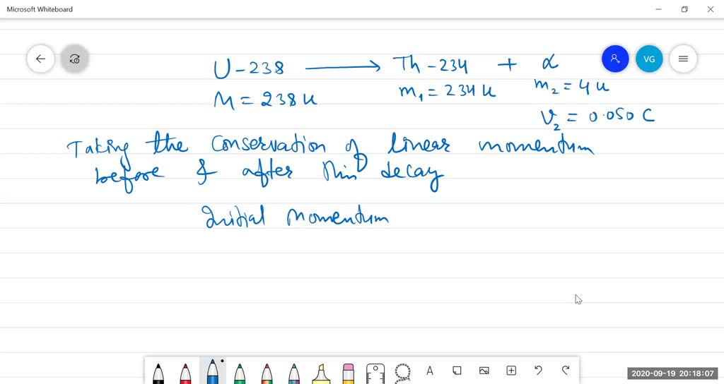 SOLVED A uranium nucleus (mass 238 u), initially at rest, undergoes