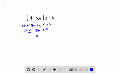 solve-each-inequality-graph-the-solution-set-and-write-it-using-interval-notation-4-3-x-leq-13