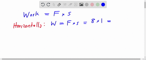 a-box-of-mass-1-mathrmkg-is-pulled-on-a-horizontal-plane-of-length-1-m-by-a-force-of-8-n-then-it-is-