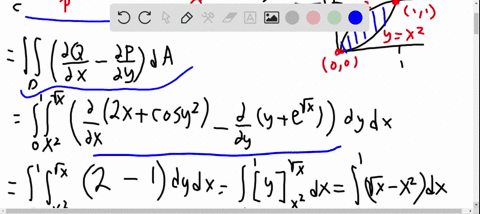 use-greens-theorem-to-evaluate-the-line-integral-along-the-given-positively-oriented-curve-int_cle-4