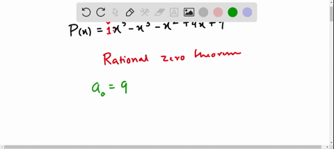 use-the-rational-zero-theorem-to-list-the-possible-rational-zeros-pxx5-x3-x24-x9-2