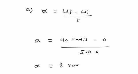 a-cd-originally-at-rest-reaches-an-angular-speed-of-40-mathrmrad-mathrms-in-50-mathrms-a-what-is-the