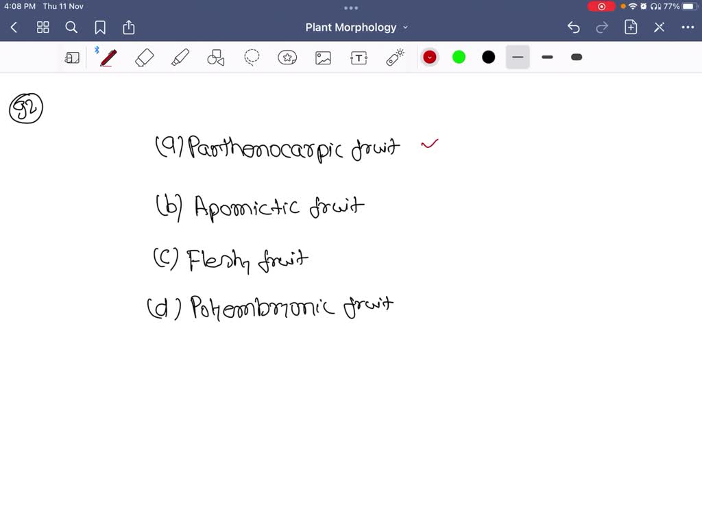 SOLVEDIf fruit is developed without fertilization of the ovary, it is called (a) Parthenocarpic