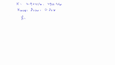 a-mass-of-50-mathrmkg-slides-down-a-frictionless-slope-into-a-spring-with-spring-constant-k49-mathrm