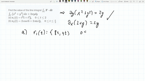 find-the-value-of-the-line-integral-int_c-mathbff-cdot-boldsymbold-mathbfr-int_cleftx2y2right-d-x2-x