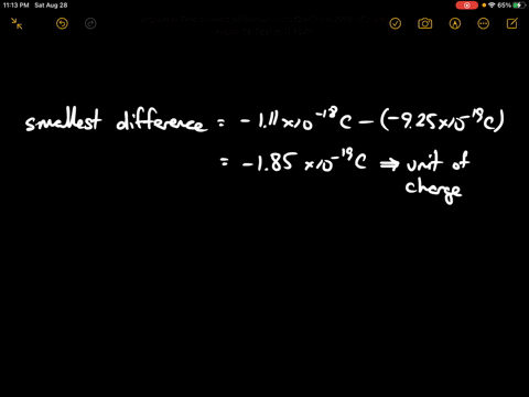 in-a-hypothetical-universe-an-oil-drop-experiment-gave-the-following-measurements-of-charges-on-oil-