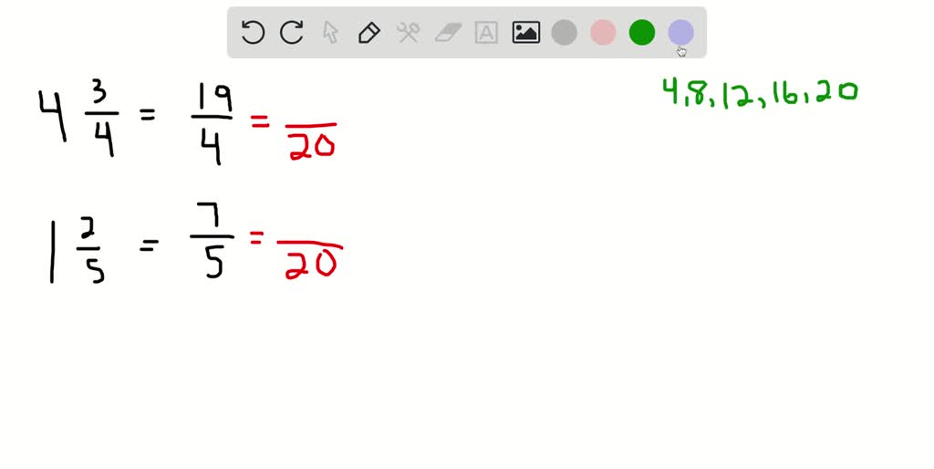 SOLVED:Find each sum or difference, and write it in lowest terms as ...