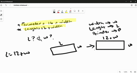 the-perimeter-of-a-certain-rectangle-is-16-times-the-width-the-length-is-12-mathrmcm-more-than-the-2