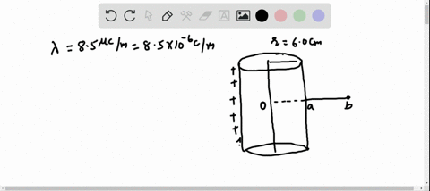 a-very-long-insulating-cylindrical-shell-of-radius-600-mathrmcm-carries-charge-of-linear-density-8-2